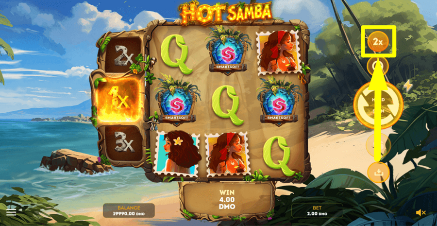 Hot Samba Gamble Feature