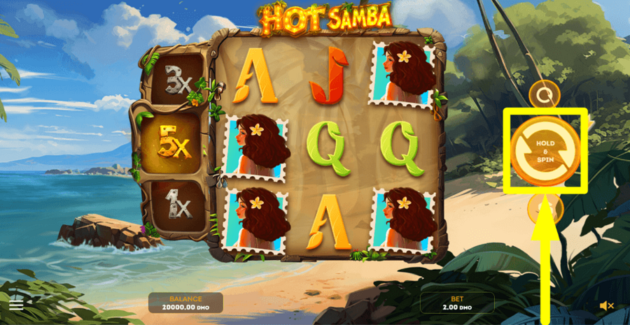 Hot Samba Spin Button
