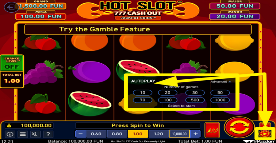 Hot Slot 777 Cash Out Extremely Light Autoplay