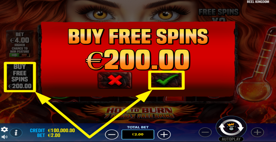 Hot To Burn 7 Deadly Free Spins Buy Bonus