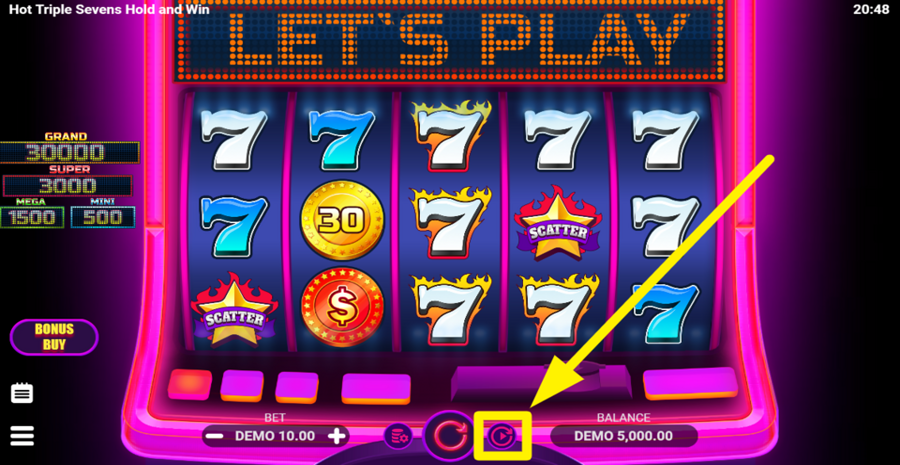 Hot Triple Sevens Hold And Win Autoplay