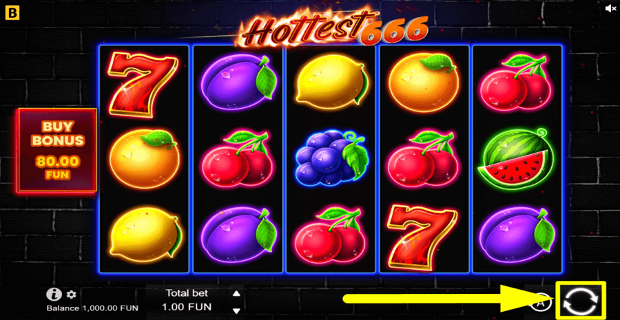 Hottest 666 Spin Button