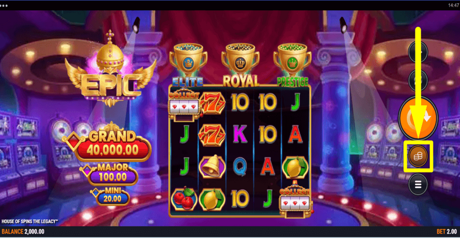 House Of Spins The Legacy Bet Value