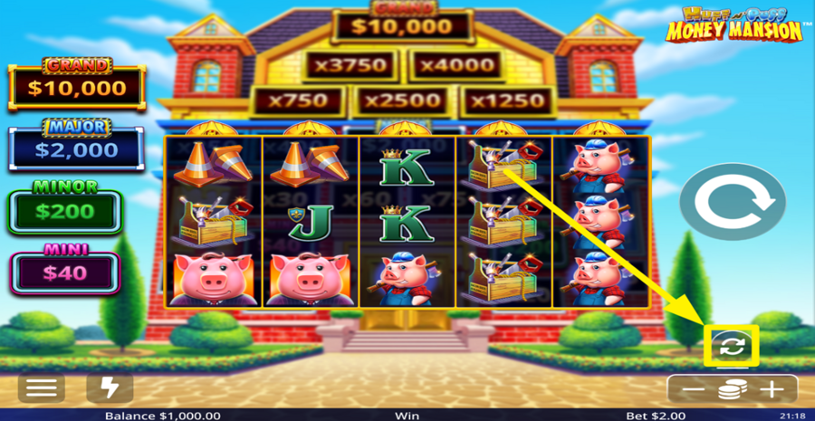 Huff N Puff Money Mansion Autoplay