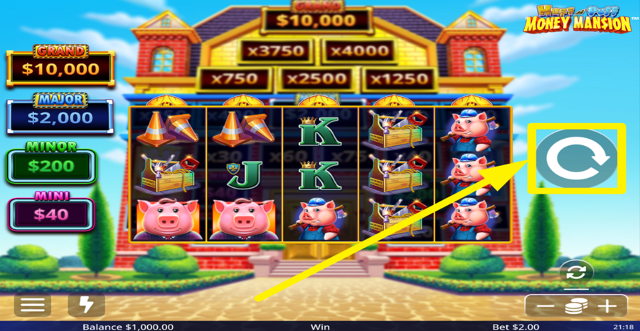 Huff N Puff Money Mansion Spin