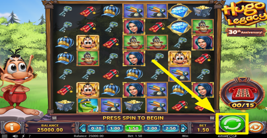 Hugo Legacy Spin Button