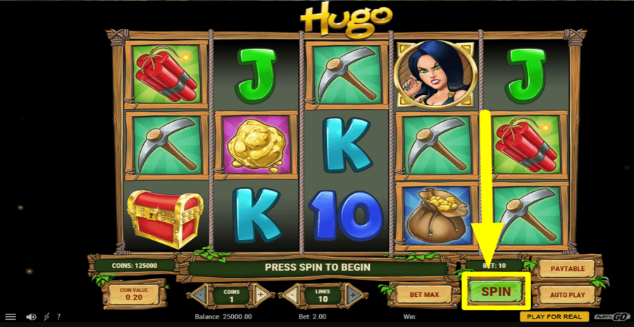 Hugo Spin Button