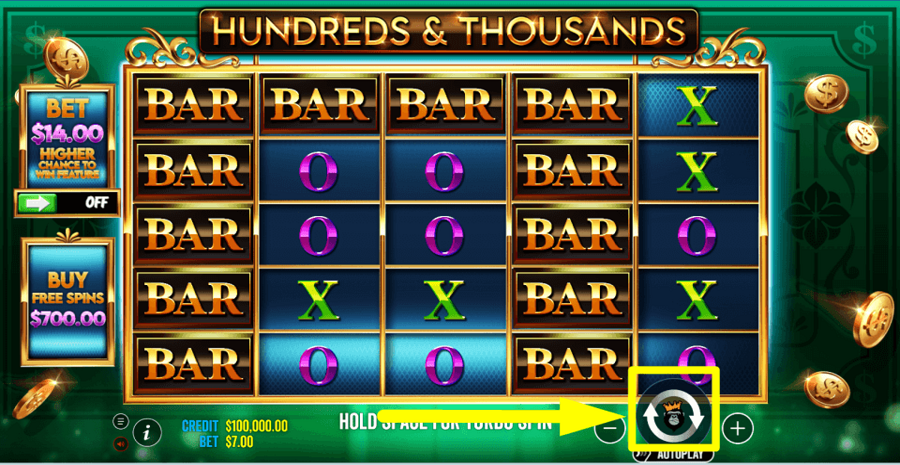 Hundreds And Thousands Spin Button
