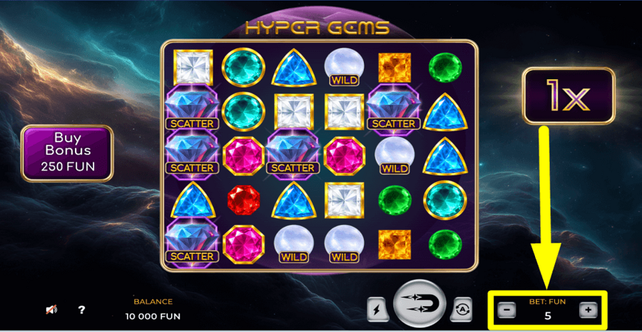 Hyper Gems Bet Value