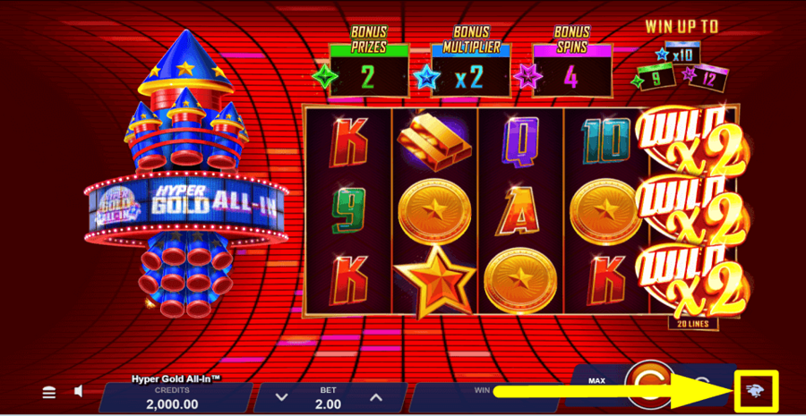 Hyper Gold All In Quick Spin Feature
