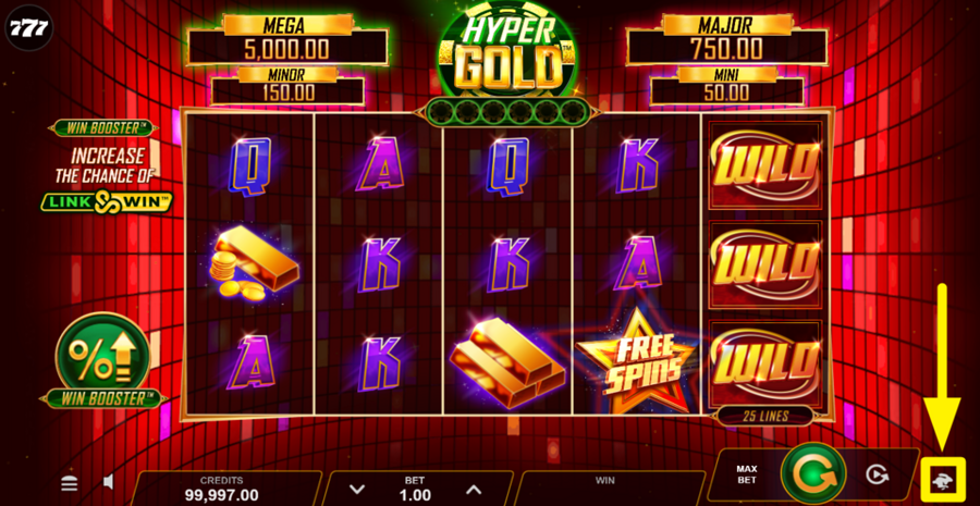 Hyper Gold Quick Spin Feature