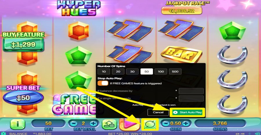Hyper Hues Autoplay