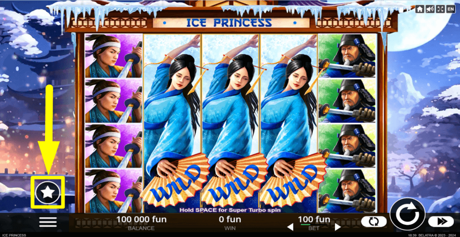 Ice Princess Buy Bonus Feature