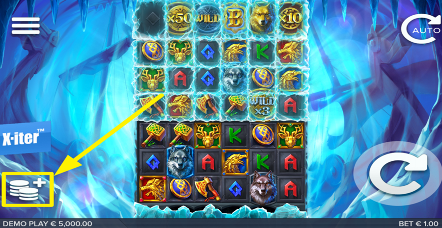 Ice Wolf 2 Adjust Bet