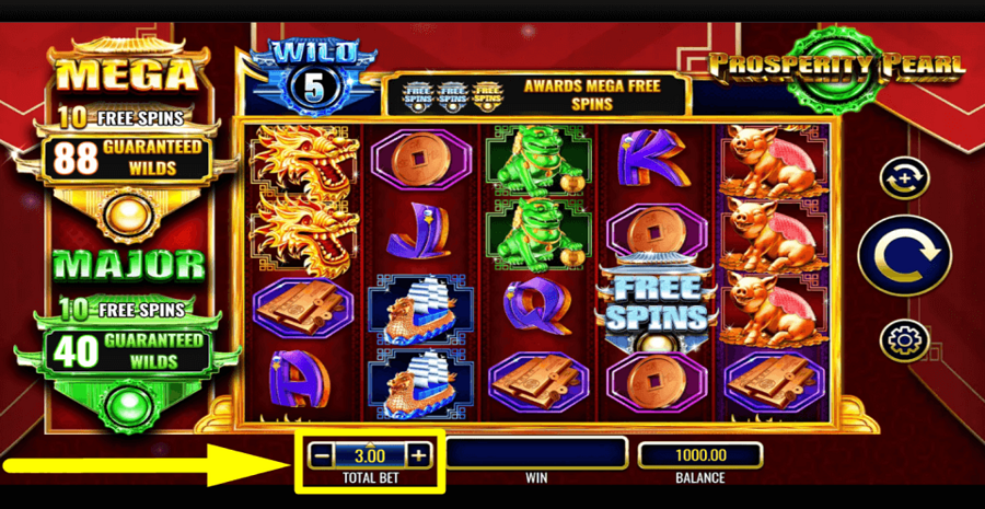 Igt Prosperity Pearl Bet Value