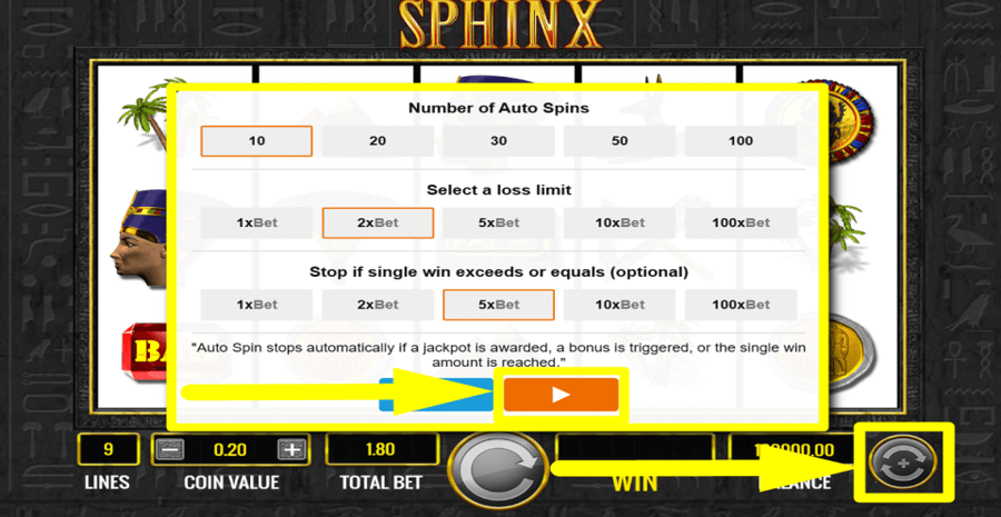 Igt Sphinx Autoplay Feature
