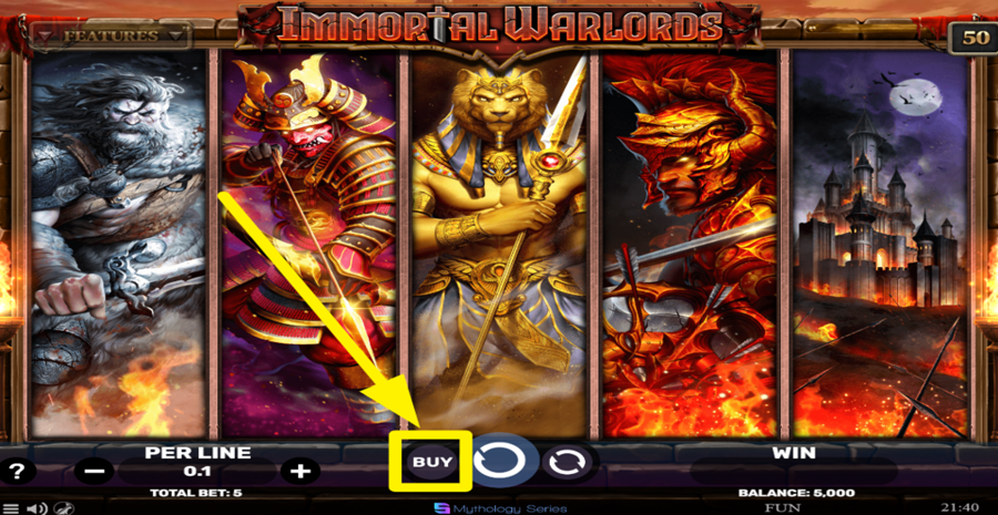 Immortal Warlords Buy Bonus