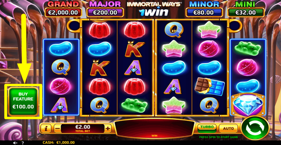 Immortal Ways 1win Buy Feature