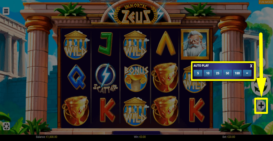 Immortal Zeus Autoplay