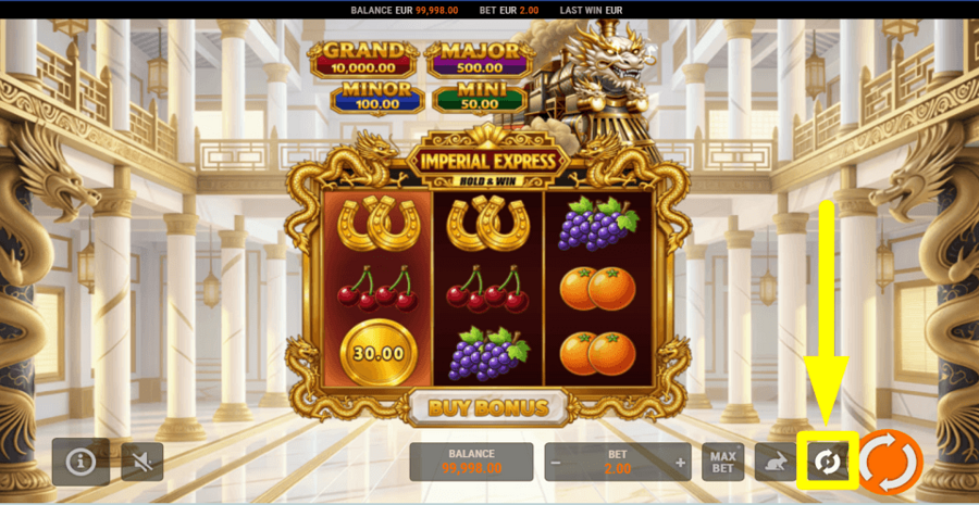 Imperial Express Hold And Win Autoplay Feature