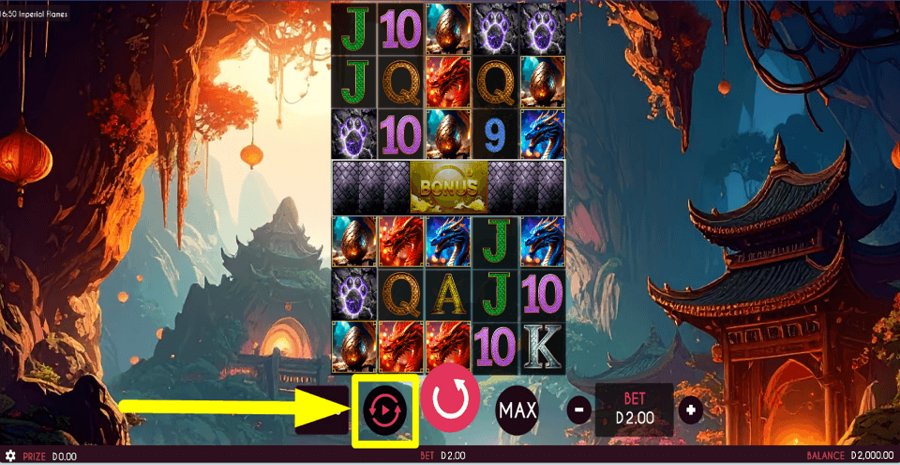 Imperial Flames Autoplay Feature