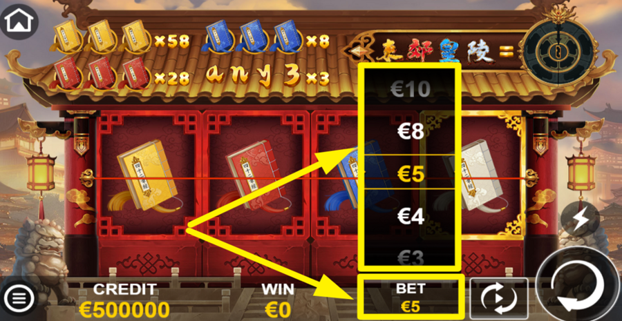 Imperial Tombs Adjust Bet