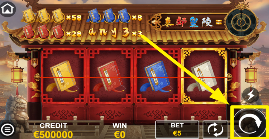 Imperial Tombs Spin Button