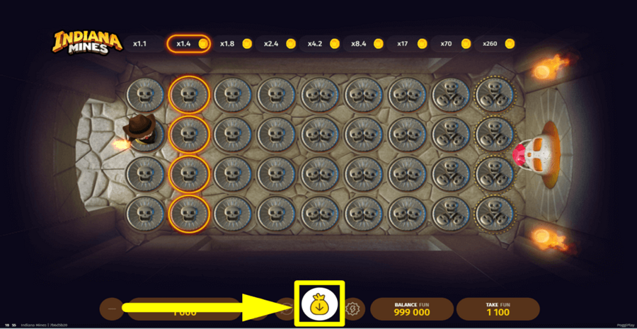 Indiana Mines Collect Button