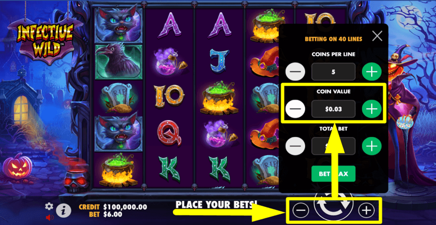 Infective Wild Coins Value