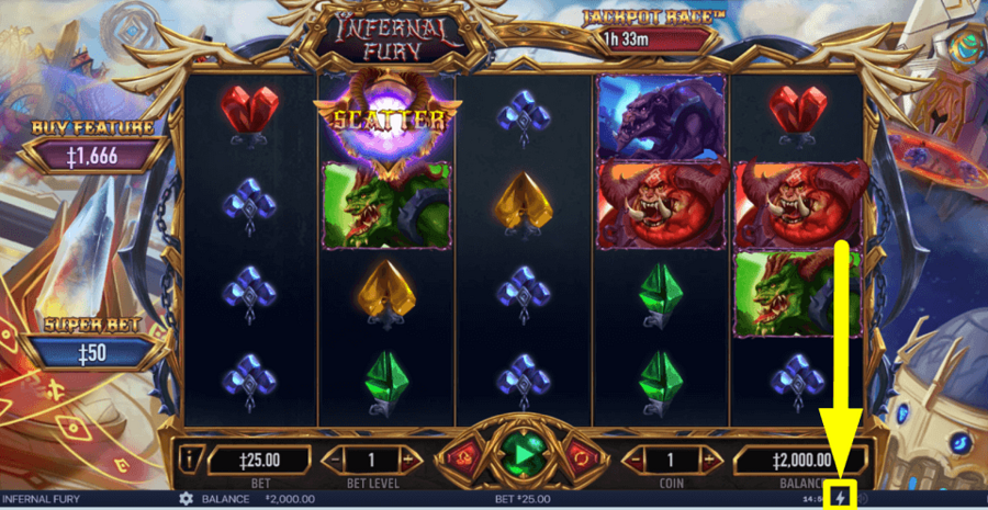 Infernal Fury Turbo Feature