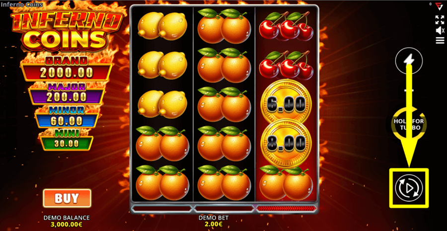 Inferno Coins Ultimate Running Wins Autoplay Feature