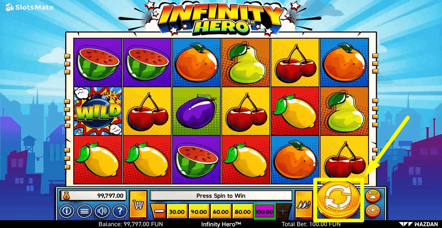 Infinity Hero Spin