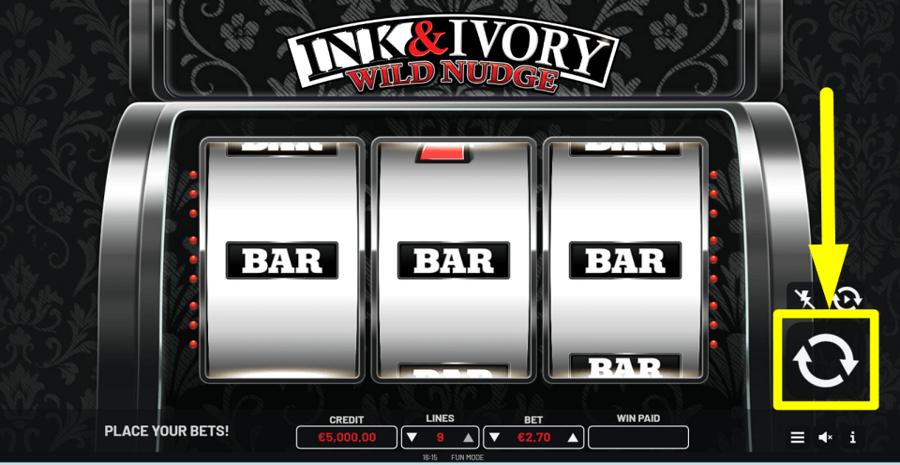 Ink And Ivory Spin Button