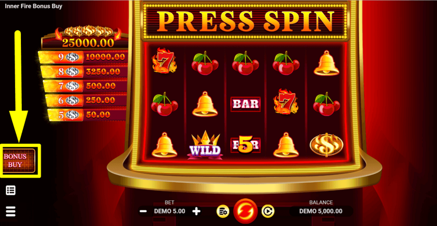 Inner Fire Bonus Buy Bonus Buy Feature