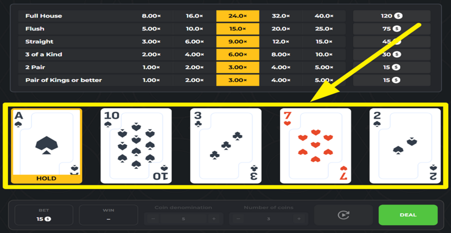 Inout Joker Poker Hold