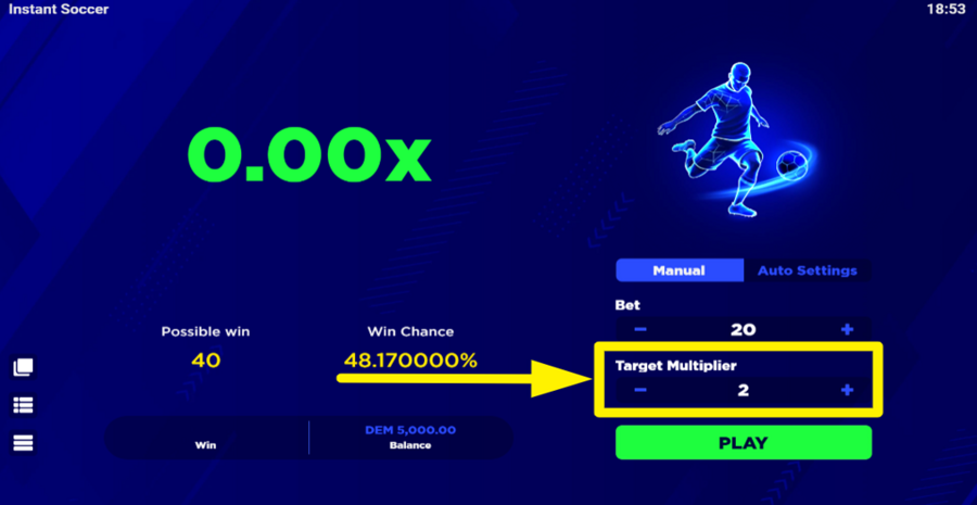 Instant Soccer Set Multiplier