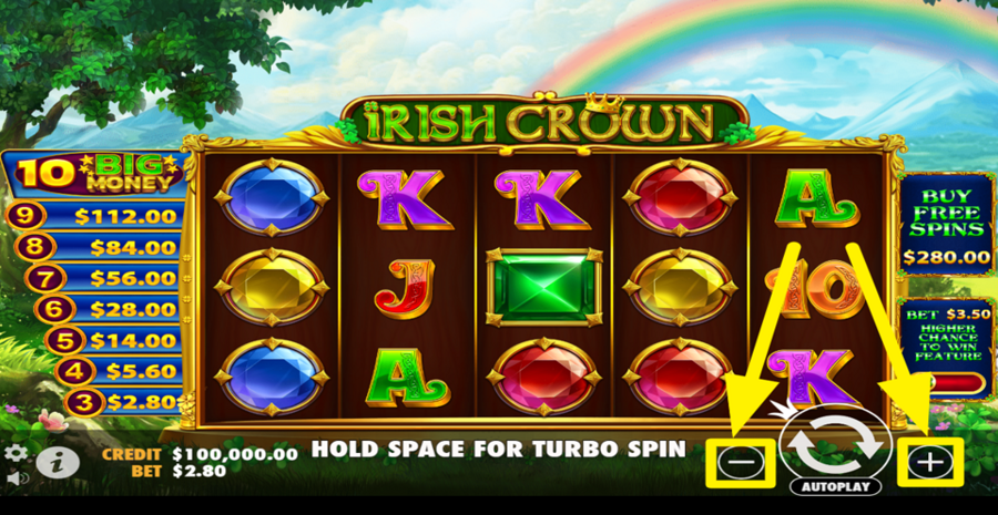 Irish Crown Adjust Bet