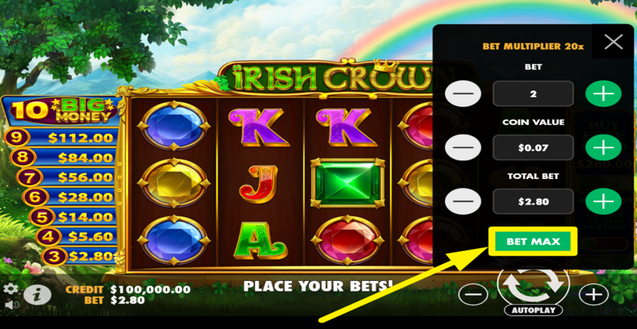 Irish Crown Max Bet