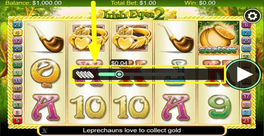 Irish Eyes 2 Bet Value