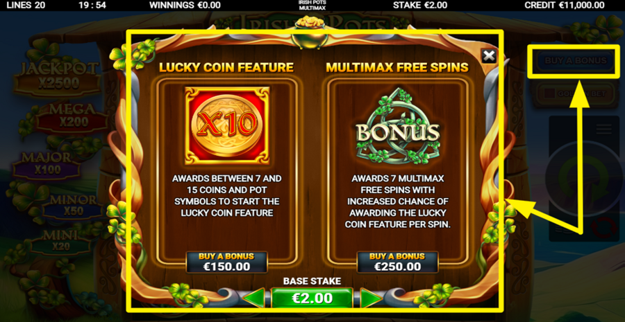 Irish Pots Multimax Buy Bonus