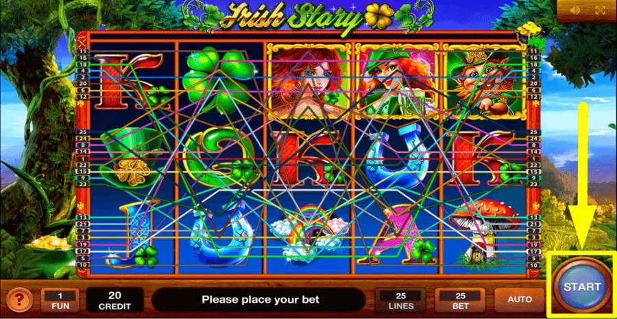 Irish Story Spin Button