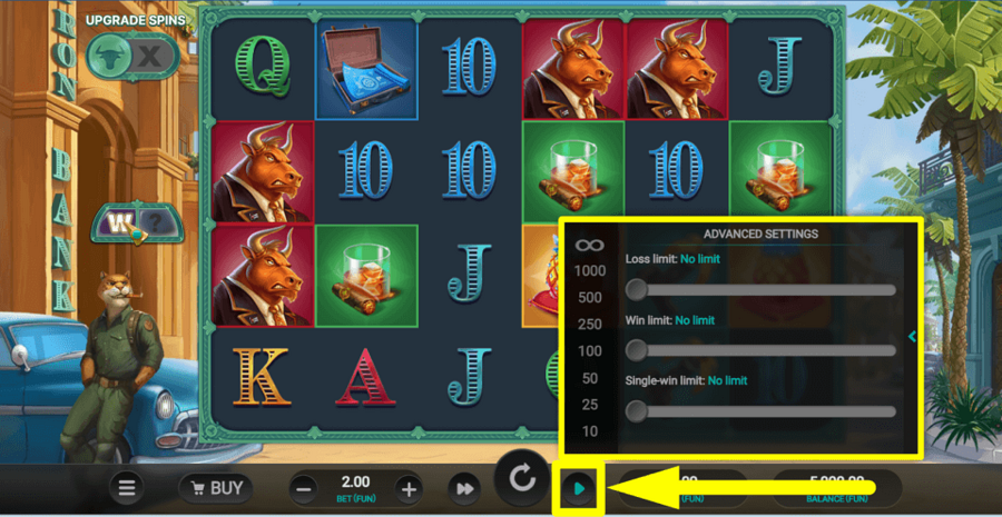 Iron Bank 2 Autoplay Feature