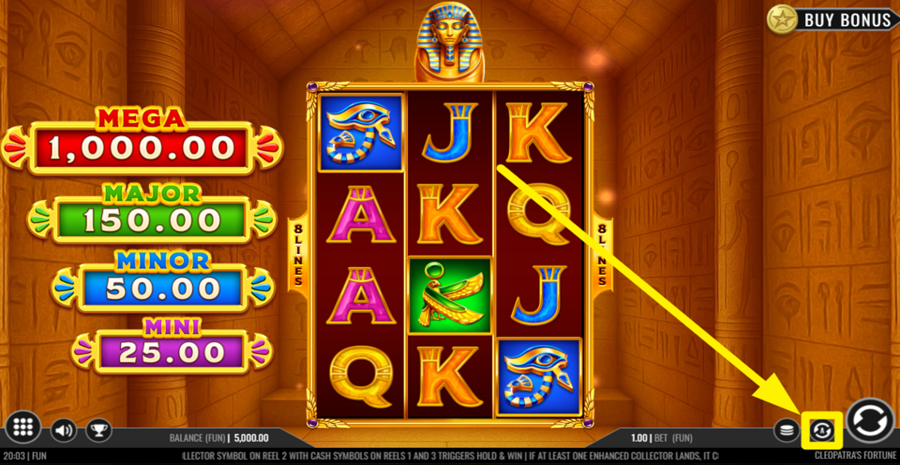 Iron Dog Studio Cleopatras Fortune Autoplay