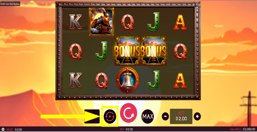 Iron Rail Riches Autoplay Feature