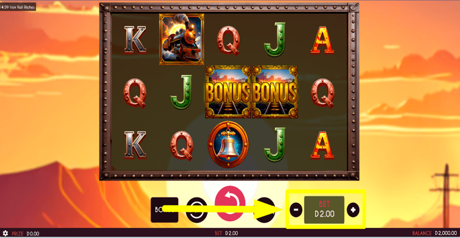 Iron Rail Riches Bet Value