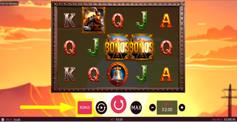 Iron Rail Riches Bonus Feature