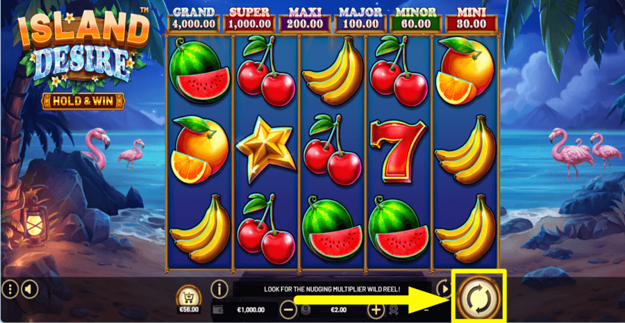 Island Desire Spin Button