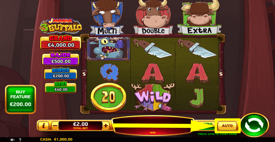 J Mania 3 Buffalo Autoplay Feature