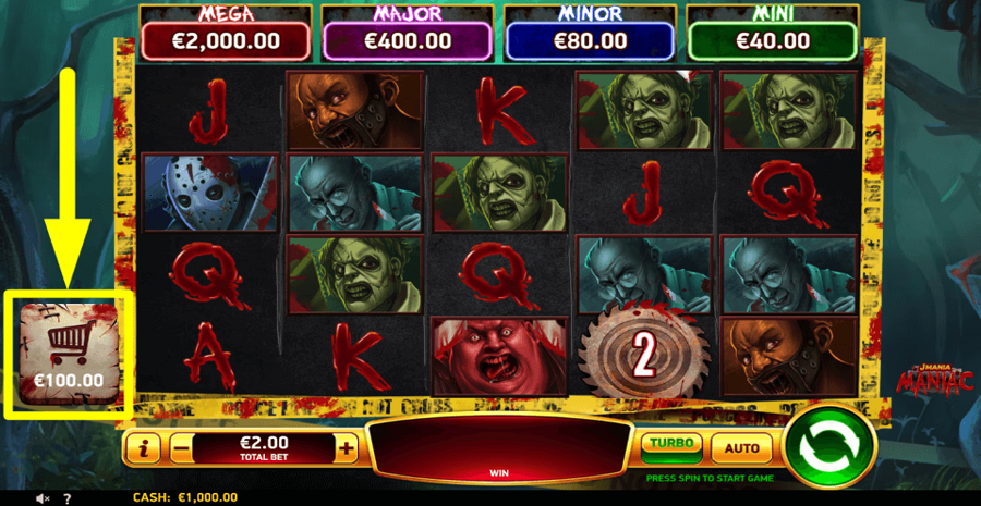 J Mania Maniac Buy Feature