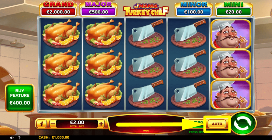 J Mania Turkey Chef Autoplay Feature